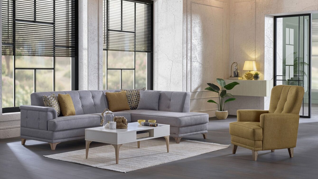 Cantona Десен ъглов диван