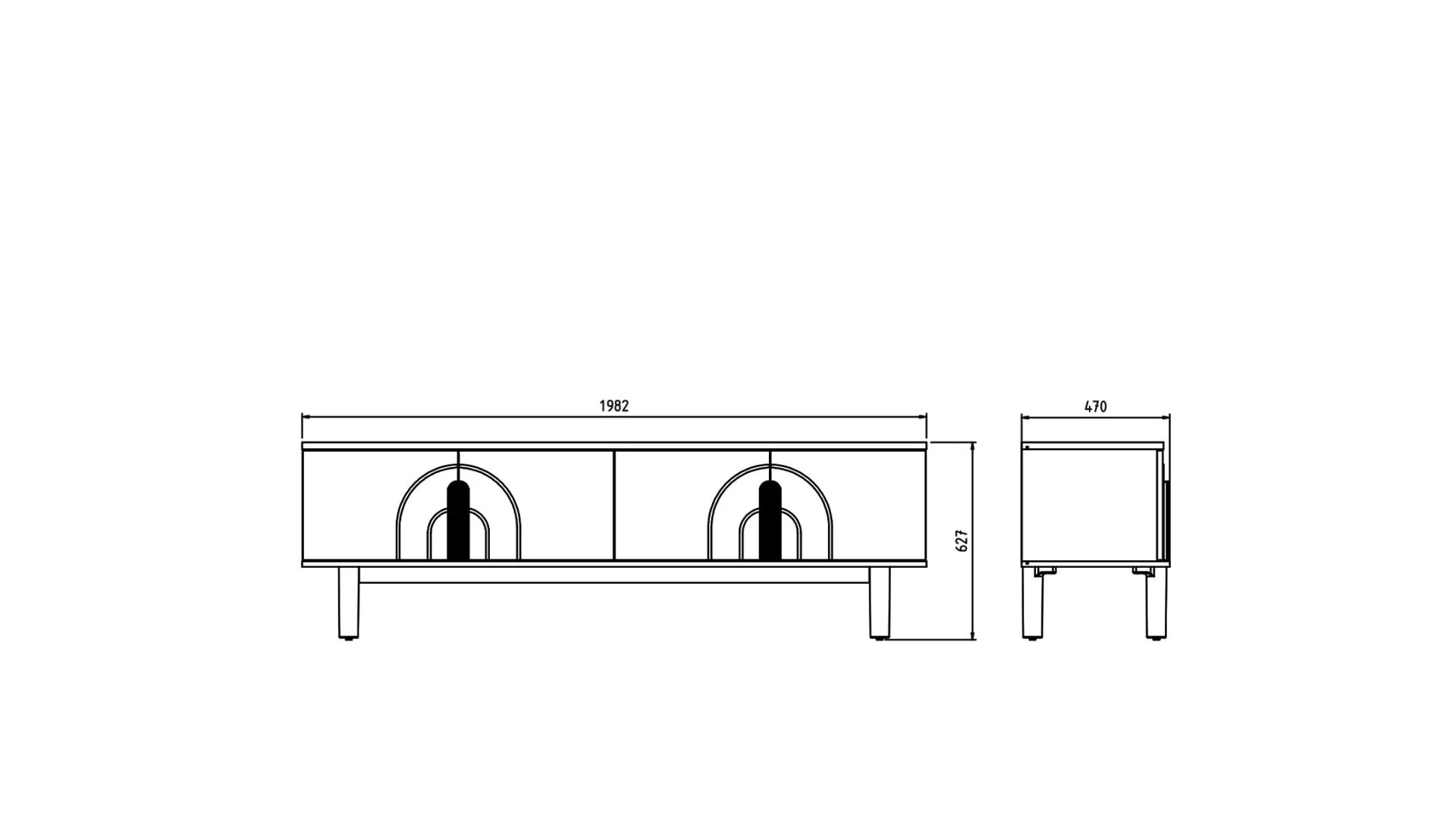 Boheems ТВ Шкаф 7 bohem tv sehpasi 1