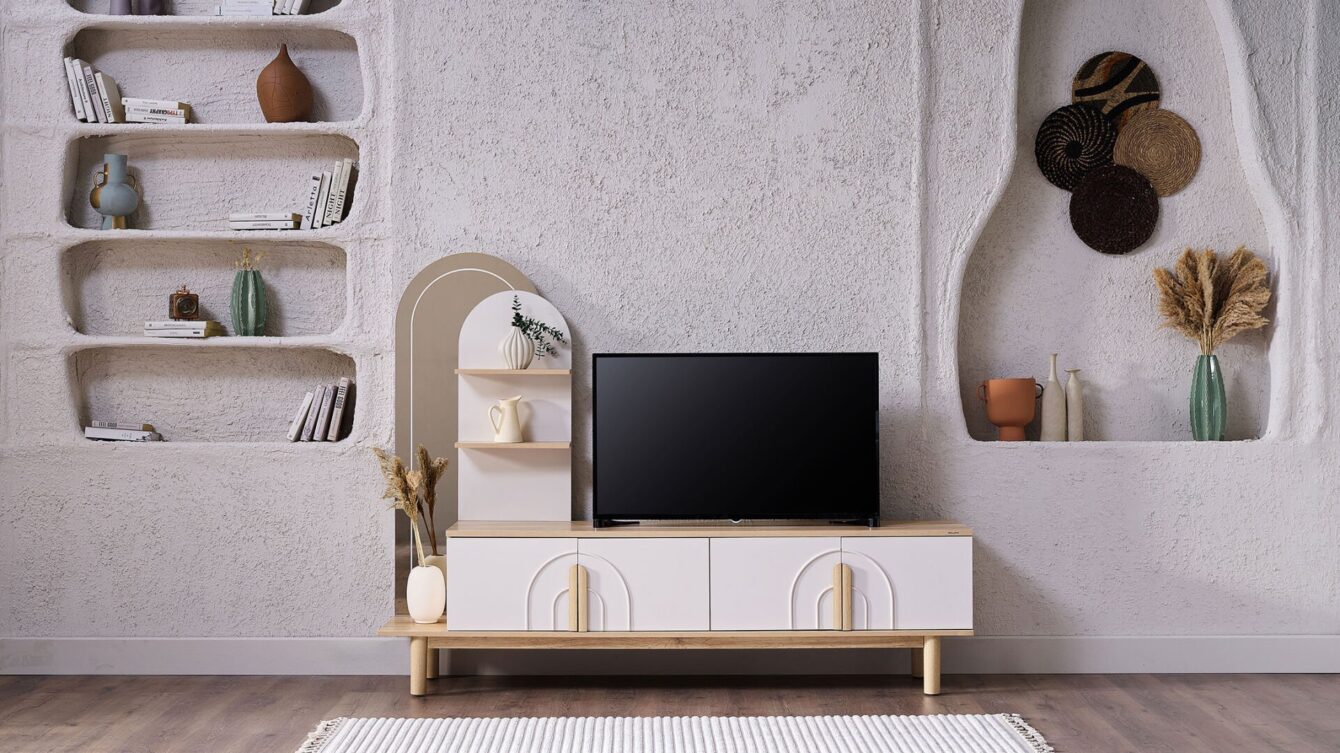 Boheems ТВ Шкаф с декоративен гръб